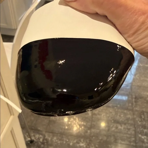 NWT SCHUTZ White and Black Two-Tone lace up Flat Sandals - Picture 9 of 9